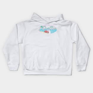 Outrun Logo (faded and weathered) Kids Hoodie